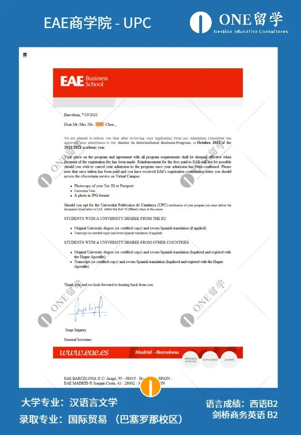 喜讯!ONE留学2021年度硕士申请 I 全员上岸!(图10)